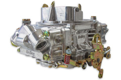 Holley Performance 0-4779S Carburetor; Double Pumper ® Model 4150 ™; 4 Barrel; 750 Cubic Feet Per Minute (CFM); Square Bore Flange; Manual Choke; Mechanical Secondaries; Gasoline; Shiny Zinc