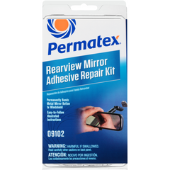 Permatex 09102 Interior Rear View Mirror Adhesive; Two Part Adhesive Kit