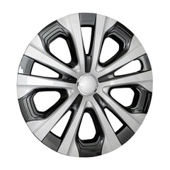 Coast2Coast: IWC52615SC Wheel Cover -  15 Inch -  5 Split Spoke -  Silver And Charcoal -  Plastic -  Set Of 4