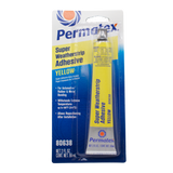 Permatex 80638 Weatherstripe Adhesive; Used To Bond Metal/ Door/ Trunk Moldings/ Automotive Weatherstripping/ Auto Or Van Carpeting/ Fabric-Backed Vinyl Upholstery; 2 Ounce Tube; Paste; Single