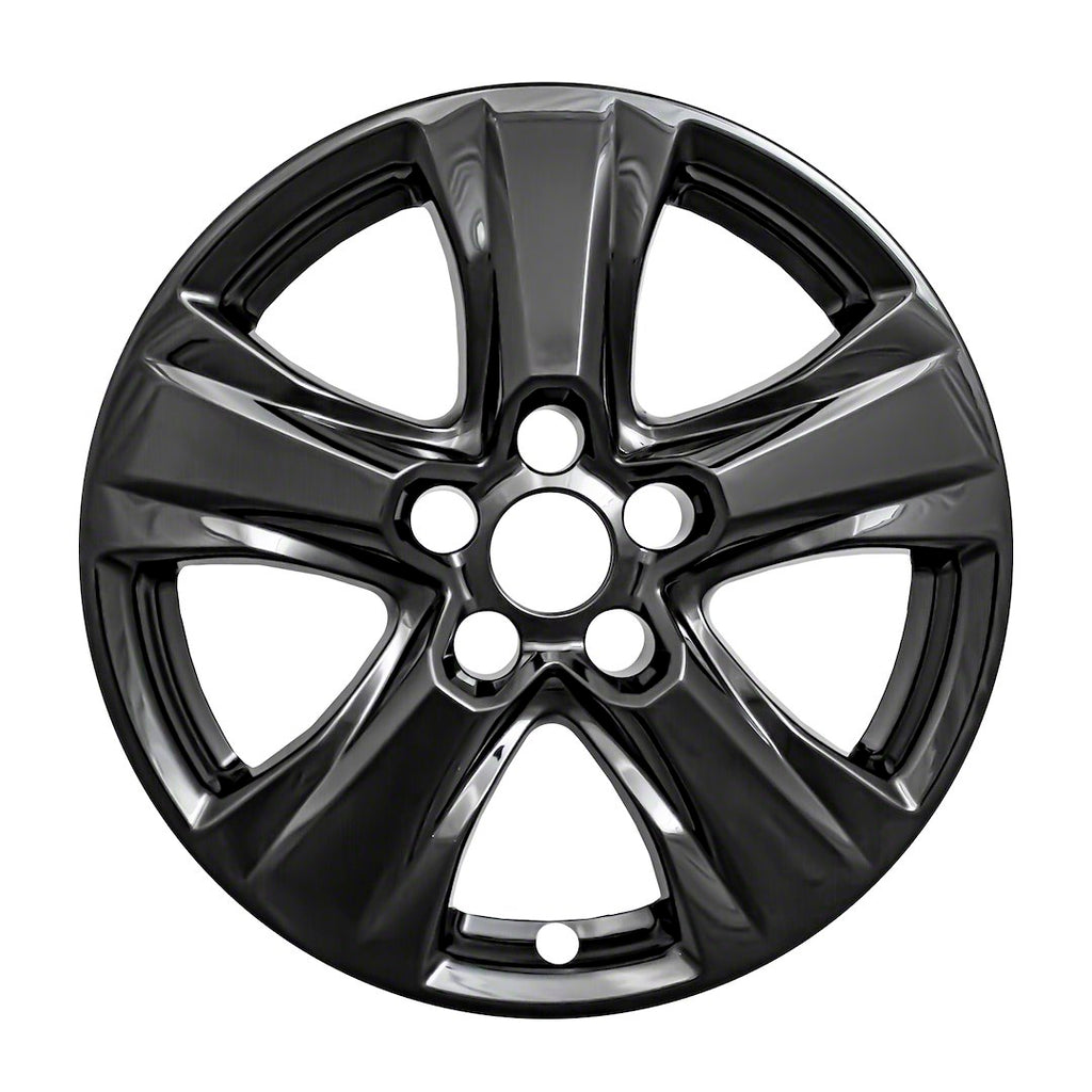 Coast2Coast: IWCIMP434BLK Wheel Skin -  IMPOSTOR ® -  17 Inch -  5 V Spokes -  Snap-On -  Painted -  Gloss Black -  ABS Plastic -  Set Of 4