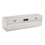 TrailFX 150601 Tool Box -  Chest -  Single Lid With Struts -  Diamond Tread -  Bright -  Polished 16 Gauge Aluminum -  19-7/8 Inch Length x 60 Inch Width x 18-1/2 Inch Height -  12.0 Cubic Foot Capacity