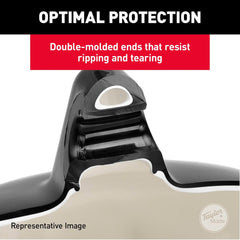 Taylor Made 952622 Boat Fender -  Super Gard -  Smooth -  Cylinder -  6-1/2 Inch Diameter x 22 Inch Length For 20 Foot To 25 Foot -  Onyx Black -  Vinyl -  With Built-In Rubber Football Needle Valve -  Single -  For Marine Applications