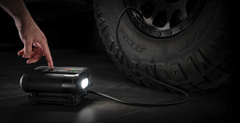Noco AX65 Battery Portable Jump Starter; Use To Start 12 Volt Lead-Acid Batteries; 2000 Amp Peak; One USB-C Port For Charging Smartphones And Tablets; With 100 PSI Air Compressor; With 100 Lumens LED Flashlight; With Needle Adapter/ Presta Valve Adapter/ Inflatable Toy Adapter/ HD Precision Battery Clamps/ 24 Inch USB-C Cable/ Microfiber Storage Bag