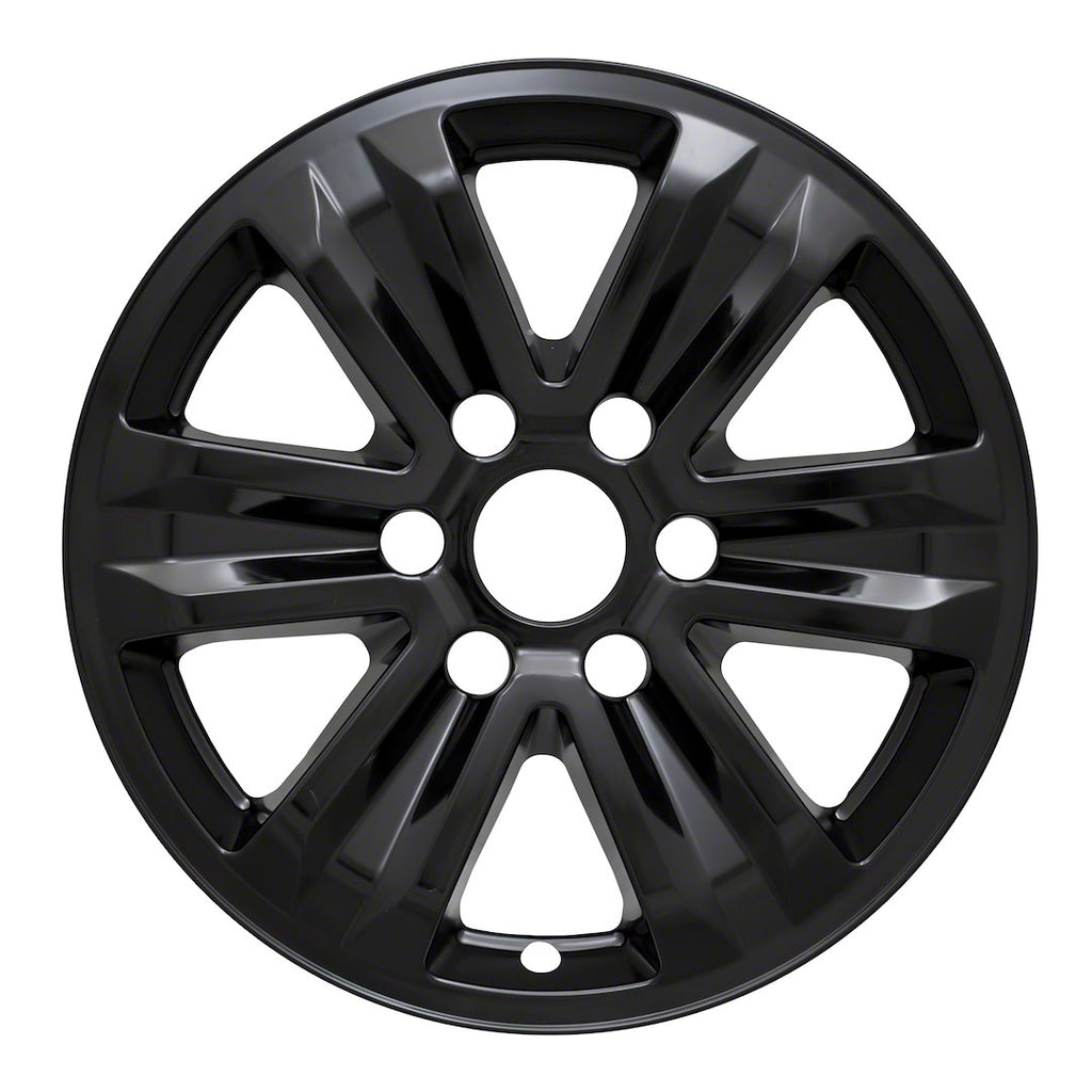 Coast2Coast: IWCIMP387BLK Wheel Skin -  IMPOSTOR ® -  17 Inch -  6 Spokes -  Snap-On -  Painted -  Gloss Black -  ABS Plastic -  Set Of 4