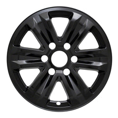 Coast2Coast: IWCIMP387BLK Wheel Skin -  IMPOSTOR ® -  17 Inch -  6 Spokes -  Snap-On -  Painted -  Gloss Black -  ABS Plastic -  Set Of 4