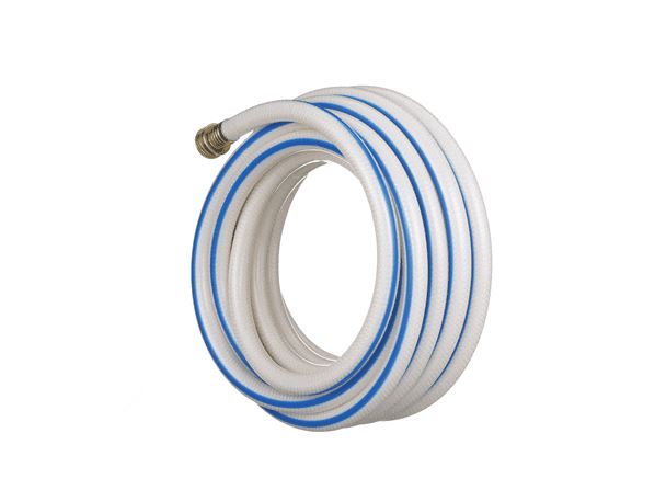Valterra W01-5300 Fresh Water Hose -  Aqua Fresh -  Used To Connect RV/ Boat To Community Water Supplier With Threaded Connection -  Not Heated -  1/2 Inch Internal Diameter -  25 Foot Length -  160 PSI Working Pressure -  NSF Approved -  BPA/ Phthalate And Lead Free -  White -  With Hose Gripper