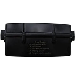 Hughes Auto PWD30-EPO-H Surge Protector; Protect From Damaging Low/ High Voltage Levels and Power Surges When Connected To Campground Power Supply; Hardwired Installation; 2400 Joules Of Advanced Surge Protection; 30 Amp; Bluetooth Connectivity; Hardwired; With Fault Indicator Light And Emergency Power Off; With Plug Head Handle Grip; Smart Technology Compatible