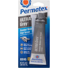 Permatex 22074 Gasket Maker; Ultra Grey ®; Used As Gasket For Intake Manifold End Seals/ Oil Pans/ Thermostat Housings/ Valve Covers/ Water Pumps; 0.5 Ounce Tube; Withstands -65 Degree Fahrenheit To 450 Degree Fahrenheit Temperature; Gray