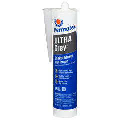 Permatex 82195 Gasket Maker; Ultra Grey ®; Used As Gasket For Intake Manifold End Seals/ Oil Pans/ Thermostat Housings/ Valve Covers/ Water Pumps; 13 Ounce Cartridge; Withstands -65 Degree Fahrenheit To 450 Degree Fahrenheit Temperature; Gray