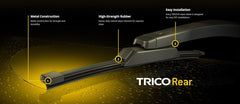 Trico Products Inc. 55-120 Windshield Wiper Blade -  ExactFit® -  12 Inch Length -  Metal Frame -  Rubber -  Black -  Single Blade