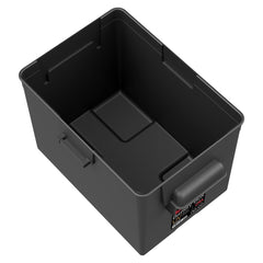 Noco BG24 Battery Box; HM300BKS; Fits Group 24 Automotive/ Marine/ RV Batteries; Snap-Top; Rugged Design; Black; Reinforced Plastic; Fully Ventilated; 10-1/2 Inch Length x 7.2 Inch Width x 9.6 Inch Height Internal Dimension; 14 Inch Length x 10 Inch Width x 10.7 Inch Height External Dimension; UV Resistant; Impact Resistant To -20 Degree Fahrenheit; Coast Guard/ ABYC Certified; Includes 42 Inch Battery Box Strap