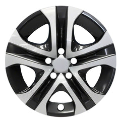 Coast2Coast: IWC51817SB Wheel Cover -  17 Inch -  5 Spoke -  Silver/ Black -  Plastic -  Set Of 4