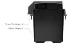 Noco BG31 Battery Box; HM318BKS; Fits Group 24 To 31 Automotive/ Marine/ RV Batteries; Snap-Top; Rugged Design; Black; Reinforced Plastic; Fully Ventilated; 14 Inch Length x 7.1 Inch Width x 9.6 Inch Height Internal Dimension; 17.6 Inch Length x 10 Inch Width x 10.7 Inch Height External Dimension; UV Resistant; Impact Resistant To -20 Degree Fahrenheit; Coast Guard/ ABYC Certified; Includes 42 Inch Battery Box Strap