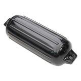 Taylor Made 952622 Boat Fender -  Super Gard -  Smooth -  Cylinder -  6-1/2 Inch Diameter x 22 Inch Length For 20 Foot To 25 Foot -  Onyx Black -  Vinyl -  With Built-In Rubber Football Needle Valve -  Single -  For Marine Applications