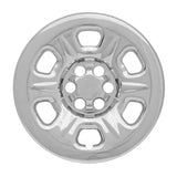 Coast2Coast: IWCIMP71X Wheel Skin -  IMPOSTOR ® -  15 Inch -  6 Raised Dimpled Spokes -  Snap-On -  Plated -  Chrome -  ABS Plastic -  Set Of 4