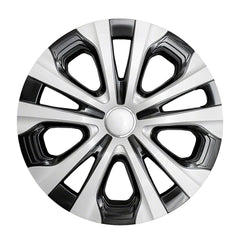 Coast2Coast: IWC52615SC Wheel Cover -  15 Inch -  5 Split Spoke -  Silver And Charcoal -  Plastic -  Set Of 4