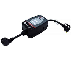Hughes Auto PWD30-EPO Surge Protector; Protect From Damaging Low/ High Voltage Levels and Power Surges When Connected To Campground Power Supply; Portable; 2400 Joules Of Advanced Surge Protection; 30 Amp; Bluetooth Connectivity; With Fault Indicator Light And Emergency Power Off; With Plug Head Handle Grip