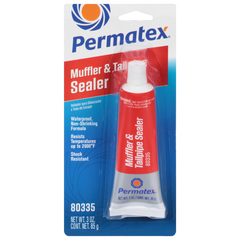 Permatex 80335 Exhaust System Repair Kit; Use To Seal Holes And Leaks In Mufflers/ Tailpipes/ Joints And Catalytic Converters; Withstands Up To 2000 Degree Fahrenheit; 3 Ounce Tube; Single