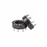 FX Wheels W866901B Wheel Spacer -  FX Wheel Spacer -  8 x 170 Millimeter/ 8 x 6.69 Inch Bolt Pattern -  2 Inch Thickness -  125 Millimeter Hub Size -  Black -  Aluminum 6061-T6 -  Set Of 2 -  16 Open End Conical Seat Lug Nuts