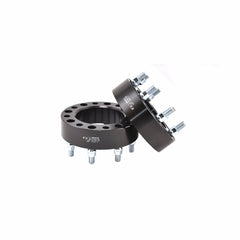 FX Wheels W866901B Wheel Spacer -  FX Wheel Spacer -  8 x 170 Millimeter/ 8 x 6.69 Inch Bolt Pattern -  2 Inch Thickness -  125 Millimeter Hub Size -  Black -  Aluminum 6061-T6 -  Set Of 2 -  16 Open End Conical Seat Lug Nuts