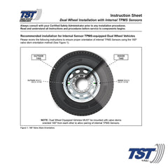 Truck System Technology (TST) TST-507-INT-S1 Tire Pressure Monitoring System - TPMS Sensor; 507 Series; 507 Single Internal Sensor; With Strap