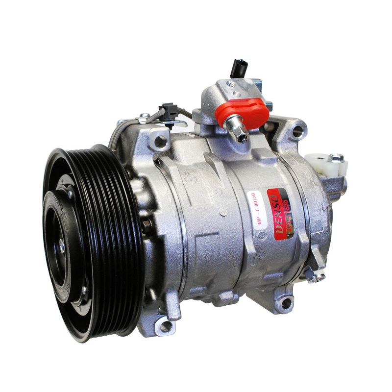 Denso 471-1635 - Air Conditioner Compressor; OE-Replacement; Uses R134A Refrigerant; With 135 Millimeter Diameter Clutch And OE-Specified Oil; Serpentine Belt Pulley