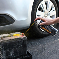 Noco E404 Battery Terminal Cleaner; Use To Remove Corrosive Elements From Battery Terminals/ Cables/ Hold-Downs And Battery Boxes; Acid Detector; Spray; 14 Ounce; Aerosol Can; White Color; Assures Maximum Current Flow And Reduces Potential Voltage Leakage