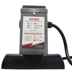 Hughes Auto RVSTND Voltage Booster Stand; Use To Keep RV Voltage Booster Out Of Shallow Water/ Mud/ Dirt/ Moisture; Screw-On Mount; Black; ABS Plastic; With Bunge Strap And Mounting Hardware
