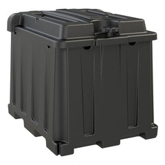 Noco HM426 Battery Box; Fits Dual 6 Volt Group Batteries; Black; Polyethylene Plastic; Full Flow Ventilation; With Captive Lid; Large Cable Entry Holes; Impact Resistant To -40 Degree Fahrenheit