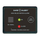 MTI Industry SA-1000XL Bilge Alarm; Safe-T-Alert ™; Provides Both An Audible Alarm And Warning Light Before Maximum Bilge Water Conditions Exist; 100 Decibel Audible Alarm; 3-1/4 Inch Width x 2-3/4 Inch Height x 3/4 Inch Depth Display Panel; 12 Volt DC; 10 Milliampere Current Draw; Black; ABYC Code - H-22 Compliance; With Connector Wire/ Float Sensor And Built-In Mute Button