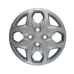 Coast2Coast: IWC44415S Wheel Cover -  15 Inch -  4 Split Spoke -  Silver -  Plastic -  Set Of 4 -  Push On