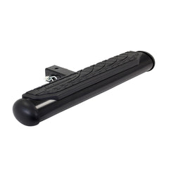 GO RHINO - Truck Step; Hitch Mount; Fits 2 Inch Receivers; 4 Inch Oval Tubular Step; Non-Extendable; Stationary; Powder Coated; Black; Steel; 24 Inch Width - 460B