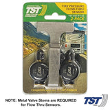 Truck System Technology (TST) TST-507-FT-S2 Tire Pressure Monitoring System - TPMS Sensor; 507 Series; Flow Thru Sensor; Use With Truck System Technology (TST) 507 Series Tire Pressure Monitoring Systems; Set Of 2