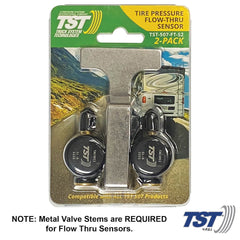 Truck System Technology (TST) TST-507-FT-S2 Tire Pressure Monitoring System - TPMS Sensor; 507 Series; Flow Thru Sensor; Use With Truck System Technology (TST) 507 Series Tire Pressure Monitoring Systems; Set Of 2