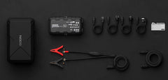 Noco GENIUSPRO50 Battery Charger; For 6 Volt/ 12 Volt/ 24 Volt Batteries; 100 Volt To 240 Volt AC/ 50 To 60 Hz; 50 Amp Charging Current (6 Volt And 12 Volt)/ 25 Amp Charging Current (24 Volt); 12.3 Inch Length x 3.6 Inch Width x 6.9 Inch Height; With One Genius PRO Clamps With Integrated Eyelets/ One 10 Foot Extension Cord/ One EVA Case/ Two Self-Tapping Screws/ Type A/ C/ G/ And I Power Cables