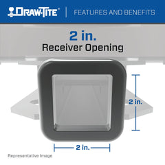 DRAW TITE - Trailer Hitch Rear; Ultra Frame ®; Class V; Square Tube 3-Piece; 2 Inch Receiver - 41944