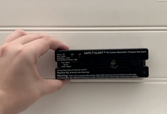 MTI Industry 30-441-P-BL Propane Leak Detector; Safe-T-Alert ™; Surface Mount Detector; Alerts To Leak With Beeping; 6-3/8 Inch Length x 2-7/8 Inch Height x 1 Inch Width; With Auto Reset; 12 Volt DC Hardwire; Black