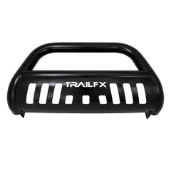 TrailFX B0040B Bull Bar -  TFX Bull Bars -  Powder Coated -  Black -  Steel -  3 Inch Diameter -  With Skid Plate -  With Holes For Optional Lighting -  6-1/2 Inch Max Light/ 20 Inch Max Light Bar