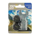 Truck System Technology (TST) TST-507-RV-S2 Tire Pressure Monitoring System - TPMS Sensor; 507 Series; For Towed Vehicle And Trailers And For Use On Rubber Or Metal Valve Stems; With 507 Cap Sensor; 2 Screw On Cap Style Sensors; Installation Wrenches; Anti-Theft Design; Water Resistant; Pack Of 2