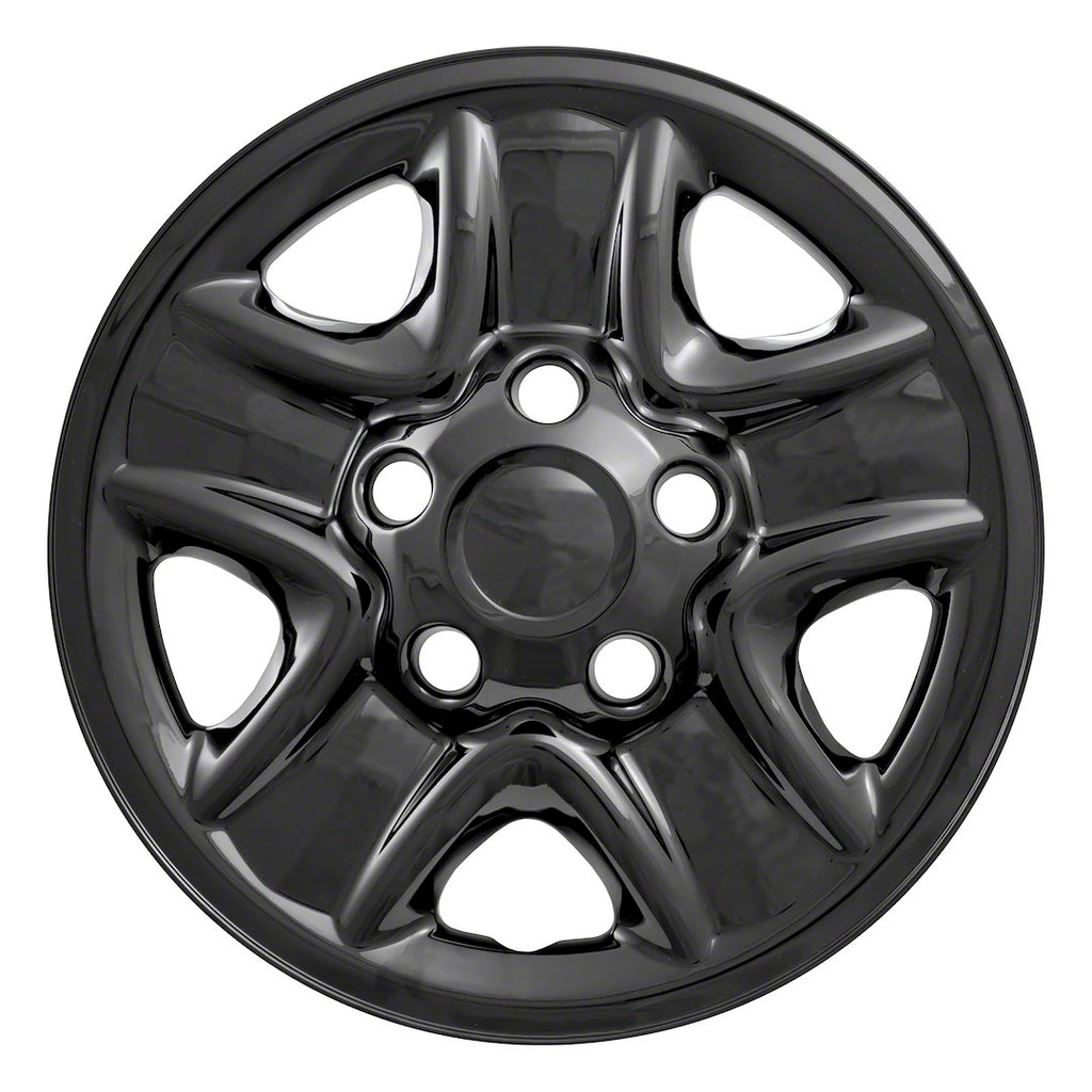 Coast2Coast: IWCIMP77BLK Wheel Skin -  IMPOSTOR ® -  18 Inch -  5 Spokes -  Snap-On -  Painted -  Gloss Black -  ABS Plastic -  Set Of 4