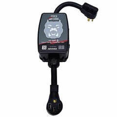 Hughes Auto PWD50-EPO Surge Protector; Protect From Damaging Low/ High Voltage Levels and Power Surges When Connected To Campground Power Supply; Portable; 4800 Joules Of Advanced Surge Protection; 50 Amp; Bluetooth Connectivity; With Fault Indicator Light And Emergency Power Off; With Plug Head Handle Grip; Smart Technology Compatible