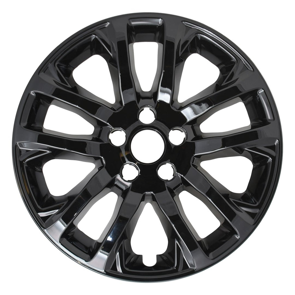 Coast2Coast: IMP457BLK Wheel Skin -  IMPOSTOR ® -  17 Inch -  5 Double Spokes -  Snap-On -  Painted -  Gloss Black -  ABS Plastic -  Set Of 4