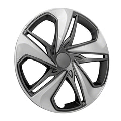 Coast2Coast: IWC54116SC Wheel Cover -  16 Inch -  5 Split Spoke -  Painted -  Silver And Charcoal -  ABS Plastic -  Set Of 4