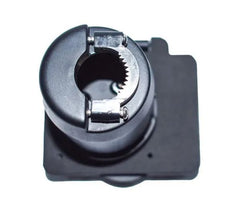 Hughes Auto SV30API Power Inlet Port; SafeView™; Manual Power Disconnect; 30 Amp; 125 Volt; Black; Nickel Plated Contacts; Twist Lock Design; ETL Certified; With Water Resistant Cover And Halo Status Light