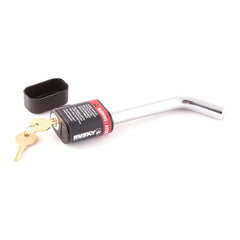 HUSKY TOWING - Trailer Hitch Pin; Bent Pin; 5/8 Inch Diameter; 26000 Pound Maximum Load Rating; 4 Inch Usable Pin Length; Chrome Plated; For Use With 3 Inch Receiver; Includes Dust Cover and 2 Keys - 33160
