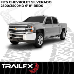 TrailFX 642N Bed Mat -  TFX Bed Mats -  Direct-Fit -  Drop-In -  Without Raised Edges -  Textured Pebble Surface Design -  Black -  Rubber -  Tailgate Liner/ Mat Not Included