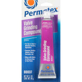 Permatex 80037 Valve Grinding Compound; Use To Lap And Grind Chromium-Cobalt/ Hard-Faced Seats And Discs/ Removing Burrs/ Surface Defects/ Gums/ Carbon Deposits And Corrosion/ Aid Valve Grinding Operations On Automotive And Industrial And Marine Engines; 3 Ounce Tube; Single
