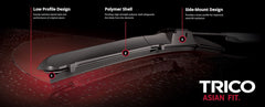 Trico Products Inc. 57-160 Windshield Wiper Blade -  Asian Fit™ -  OE Replacement -  16 Inch Length -  All Weather