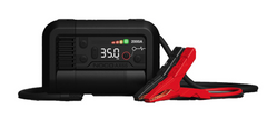 Noco AX65 Battery Portable Jump Starter; Use To Start 12 Volt Lead-Acid Batteries; 2000 Amp Peak; One USB-C Port For Charging Smartphones And Tablets; With 100 PSI Air Compressor; With 100 Lumens LED Flashlight; With Needle Adapter/ Presta Valve Adapter/ Inflatable Toy Adapter/ HD Precision Battery Clamps/ 24 Inch USB-C Cable/ Microfiber Storage Bag